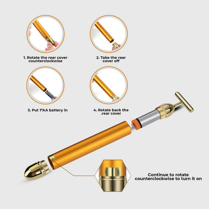 24K Gold Radiant Glow Gold Facial Massager™